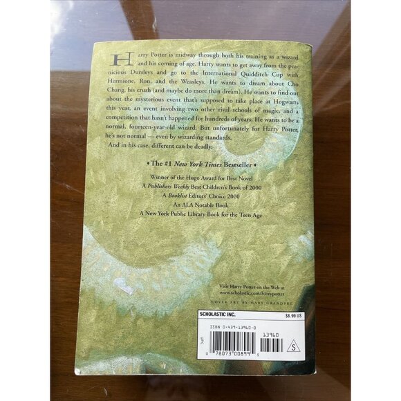 HARRY POTTER And The GOBLET OF FIRE J.K. Rowling Paperback Book scholastic SC - Picture 2 of 3